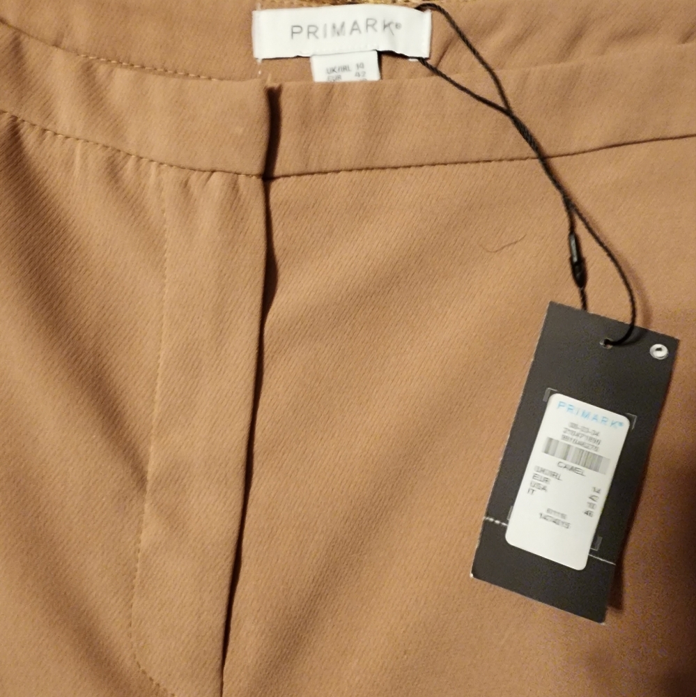 NWT Primark Beige Dress Pants Size 10 - Picture 3 of 3